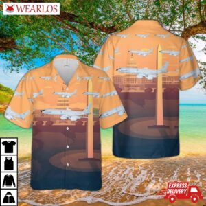 Usaf Washington Air National Guard 116th Refueling Squadron Kc-135r Stratotanker Hawaiian Shirt
