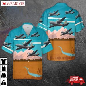 Usaf Wyoming Air National Guard 153rd Airlift Wing Hawaiian Shirt