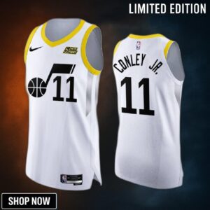 Utah Jazz 11 Mike Conley Jr. White Jersey -23 Association Edition