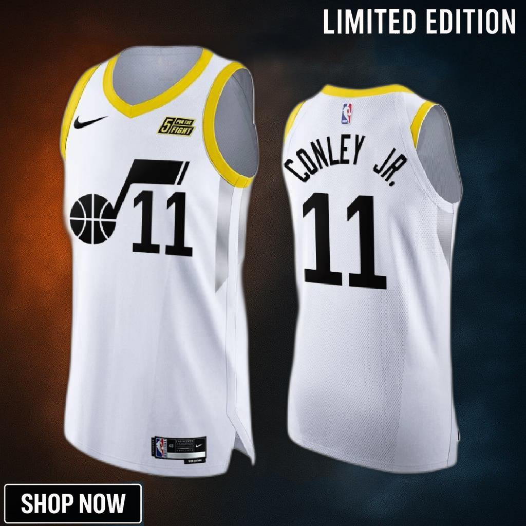 Utah Jazz 11 Mike Conley Jr. White Jersey -23 Association Edition