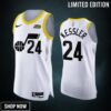 Utah Jazz 24 Walker Kessler White Jersey -23 Association Edition