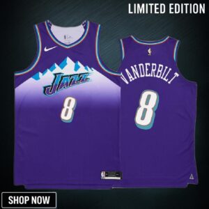 Utah Jazz 8 Jarred Vanderbilt Purple Jersey -23 Classic Edition