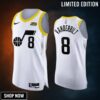 Utah Jazz 8 Jarred Vanderbilt White Jersey -23 Association Edition