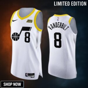 Utah Jazz 8 Jarred Vanderbilt White Jersey -23 Association Edition