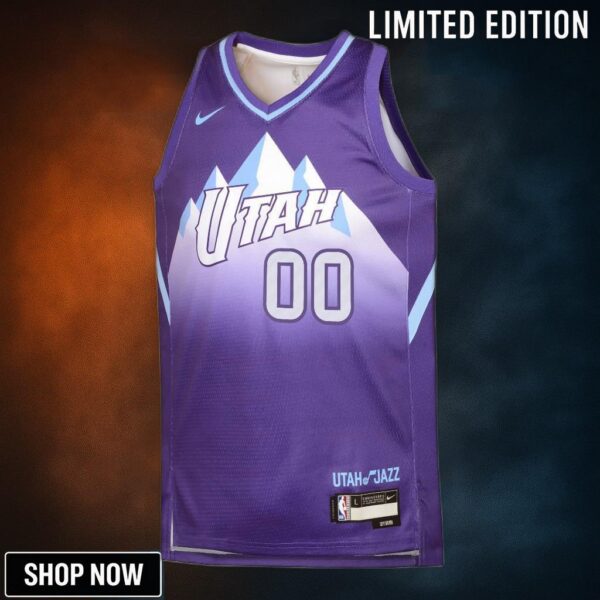 Utah Jazz Nike City Edition Swingman Jersey - Custom Youth