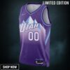 Utah Jazz Nike City Edition Swingman Jersey - Purple Jordan Clarkson Unisex