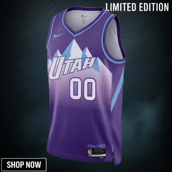 Utah Jazz Nike City Edition Swingman Jersey - Purple Jordan Clarkson Unisex