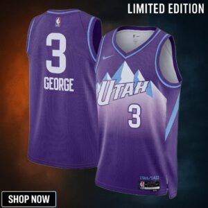 Utah Jazz Nike City Edition Swingman Jersey - Purple Keyonte George Unisex