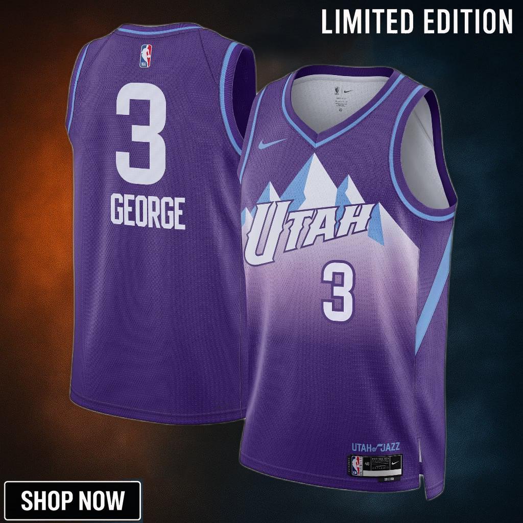 Utah Jazz Nike City Edition Swingman Jersey - Purple Keyonte George Unisex
