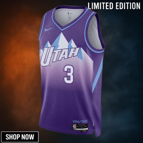 Utah Jazz Nike City Edition Swingman Jersey - Purple Keyonte George Unisex