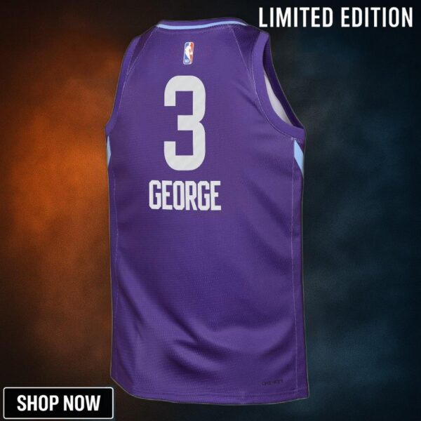 Utah Jazz Nike City Edition Swingman Jersey - Purple Keyonte George Youth