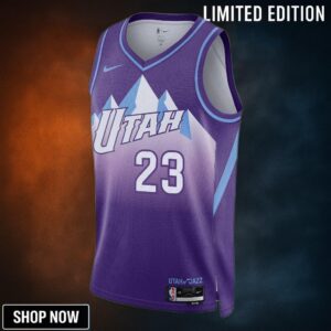 Utah Jazz Nike City Edition Swingman Jersey - Purple Lauri Markkanen Unisex