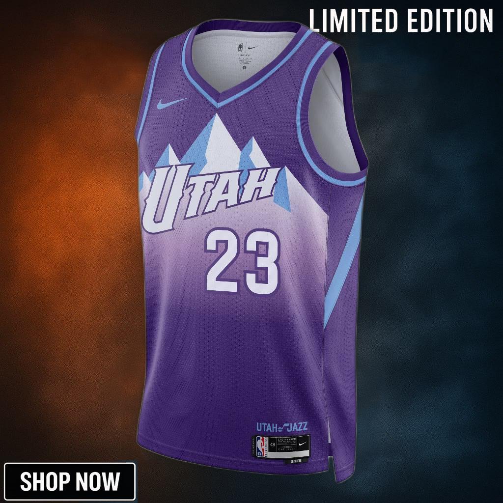 Utah Jazz Nike City Edition Swingman Jersey - Purple Lauri Markkanen Unisex