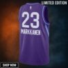 Utah Jazz Nike City Edition Swingman Jersey - Purple Lauri Markkanen Unisex