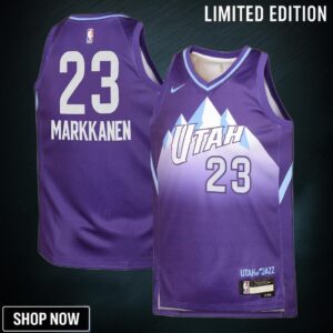 Utah Jazz Nike City Edition Swingman Jersey - Purple Lauri Markkanen Youth