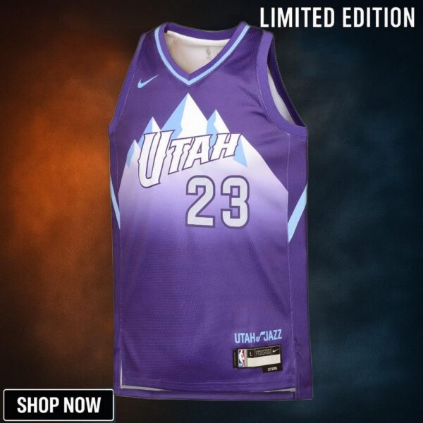Utah Jazz Nike City Edition Swingman Jersey - Purple Lauri Markkanen Youth