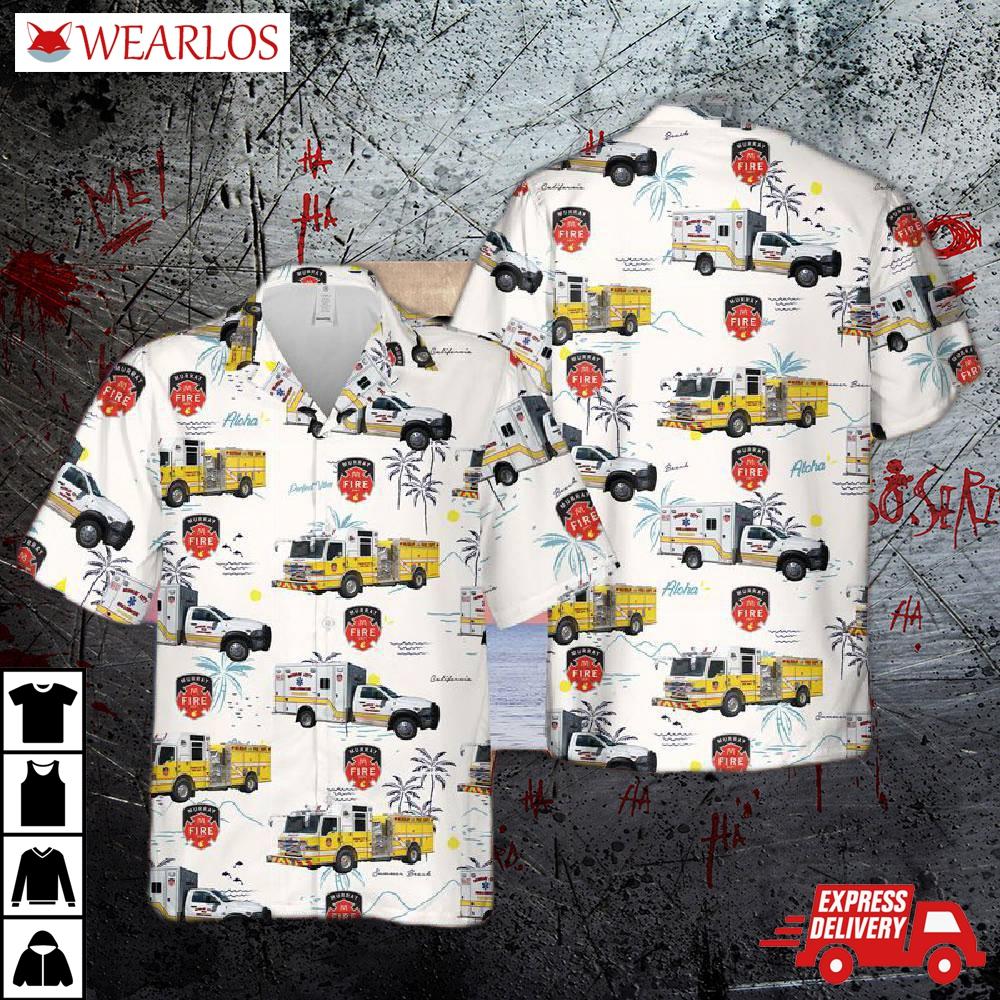 Utah Murray City Fire Department Hawaiian Shirt