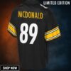 Vance Mcdonald Pittsburgh Steelers Nfl Pro Line Youth Team Color Player Jersey - Black