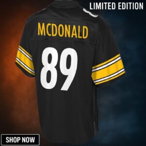Vance Mcdonald Pittsburgh Steelers Nfl Pro Line Youth Team Color Player Jersey - Black