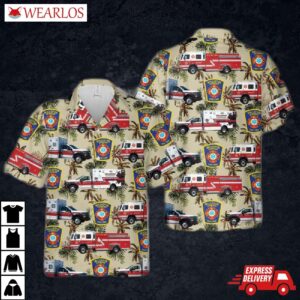 Vermont Williston Fire Department Hawaiian Shirt