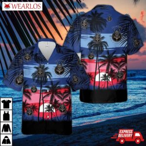 Veteran Black & Grey Society Hawaiian Shirt