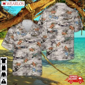 Vietnam Aircraft & Huey Helicopter Hawaiian Shirt