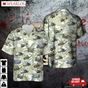 Vietnam Era Helicopters Hawaiian Shirt