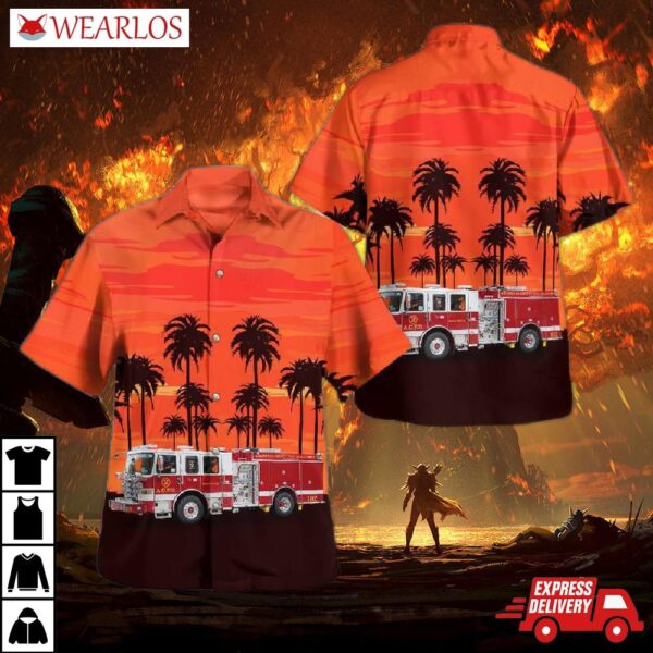 Virginia, Arlington County Fire Department Hawaiian Shirt