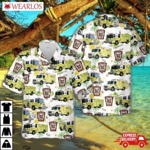Virginia Henrico County Fire Department Hawaiian Shirt