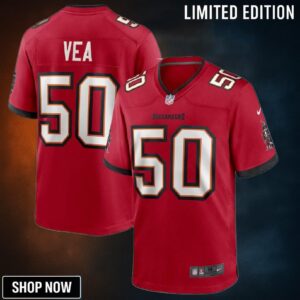 Vita Vea 50 Tampa Bay Buccaneers Game Jersey - Red
