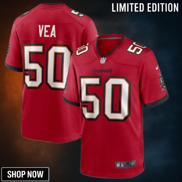 Vita Vea 50 Tampa Bay Buccaneers Game Jersey - Red