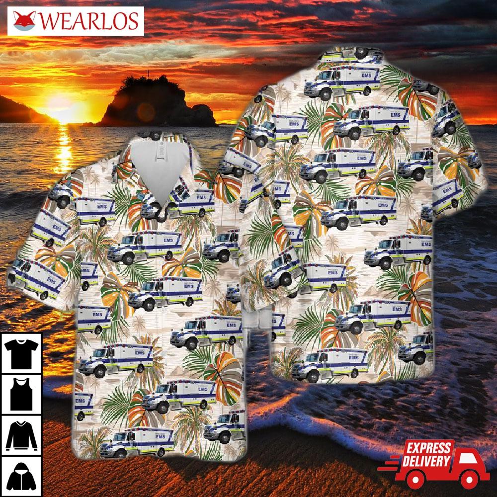 Wake County Ems North Carolina Hawaiian Shirt