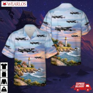Warbirds Of Norway De Havilland Dh-100 Vampire Fb.6 Hawaiian Shirt