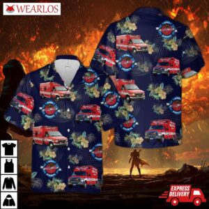 Washington King County Ems Paramedic Hawaiian Shirt
