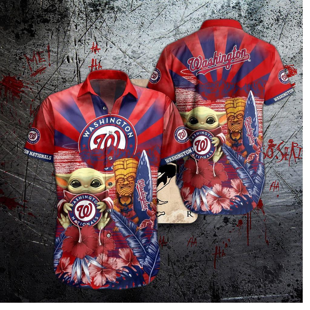 Washington Nationals Baby Yoda Hawaiian Shirt