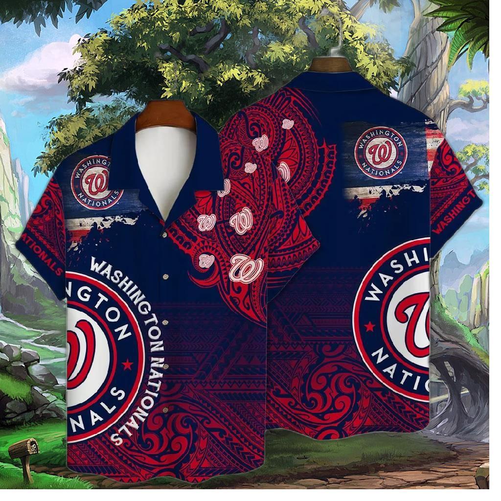 Washington Nationals Beachfront Bliss Hawaiian Shirt