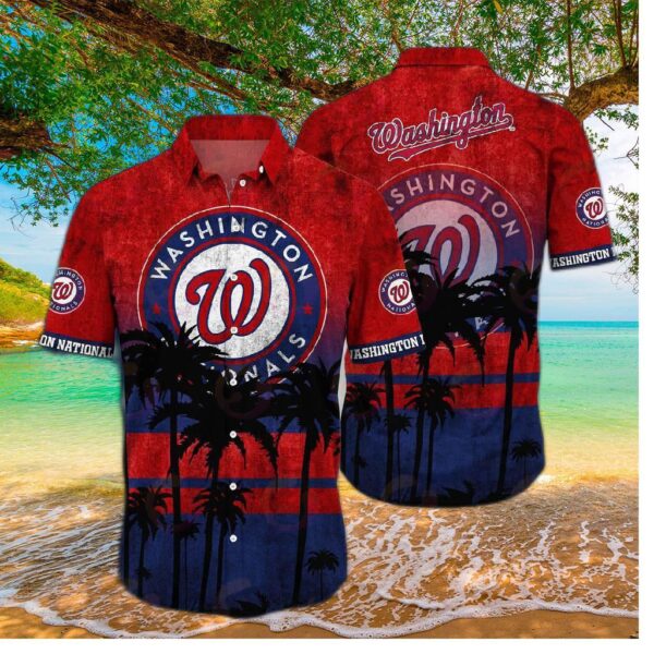 Washington Nationals Capital Paradise Hawaiian Shirt