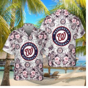 Washington Nationals Coastal Paradise Hawaiian Shirt