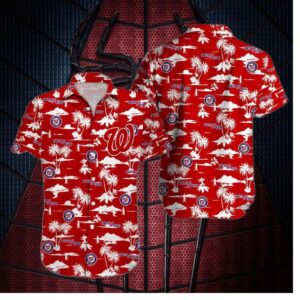 Washington Nationals Dc Sunset Paradise Hawaiian Shirt
