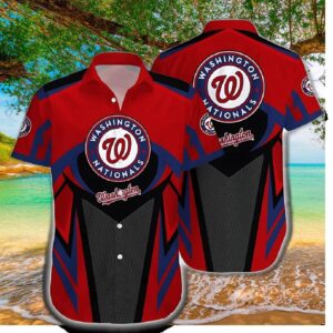 Washington Nationals Island Breeze Hawaiian Shirt