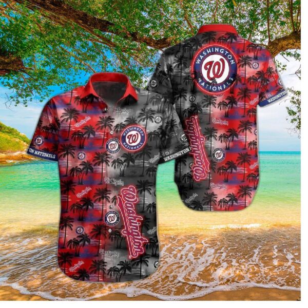 Washington Nationals Island Getaway Hawaiian Shirt