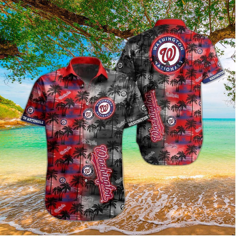 Washington Nationals Island Getaway Hawaiian Shirt