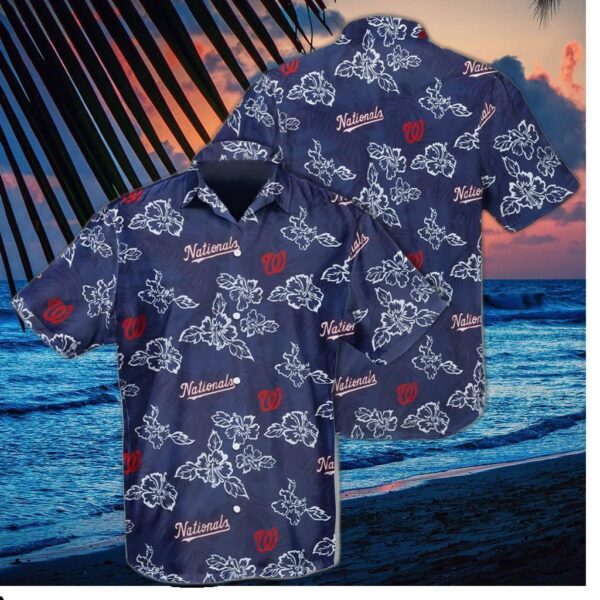 Washington Nationals Island Vibes Hawaiian Shirt