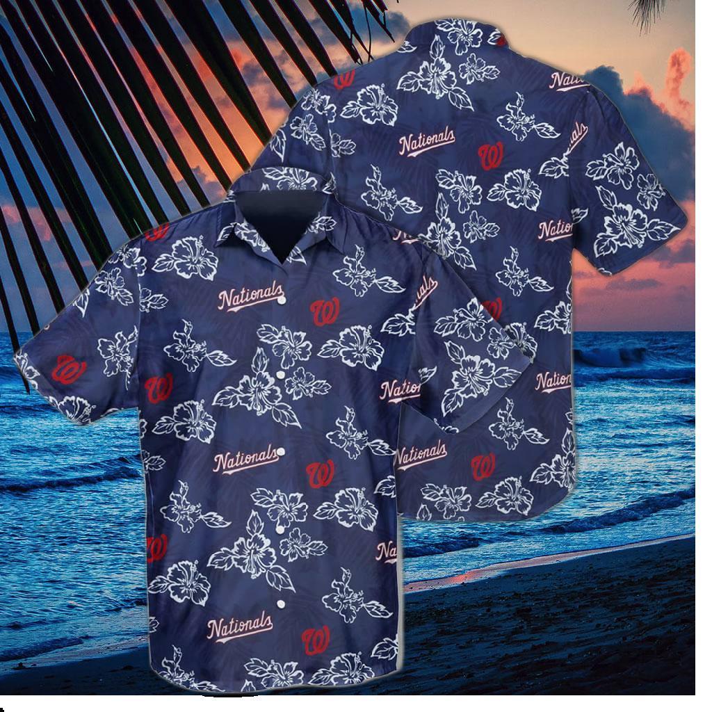 Washington Nationals Island Vibes Hawaiian Shirt