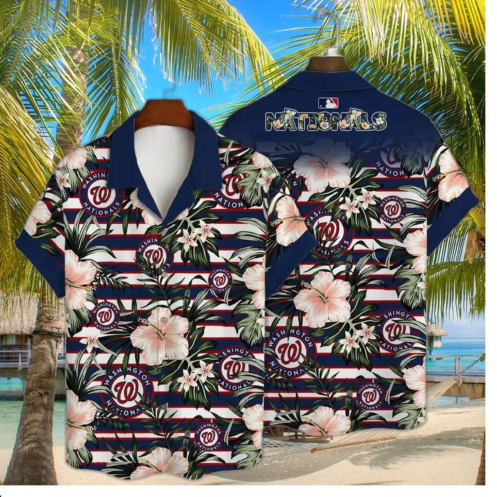 Washington Nationals Paradise Cove Hawaiian Shirt