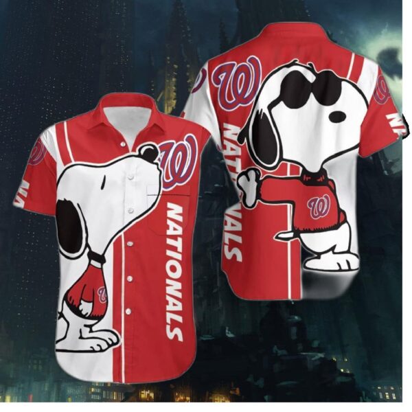 Washington Nationals Snoopy Lover Hawaiian Shirt