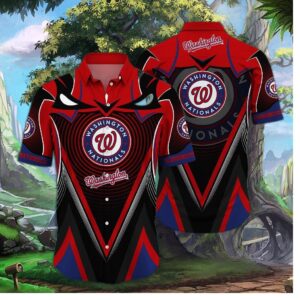 Washington Nationals Sunset Beach Hawaiian Shirt