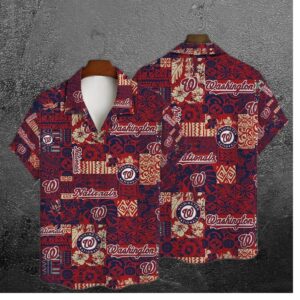 Washington Nationals Tropical Escape Hawaiian Shirt