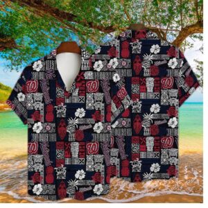 Washington Nationals Tropical Haven Hawaiian Shirt