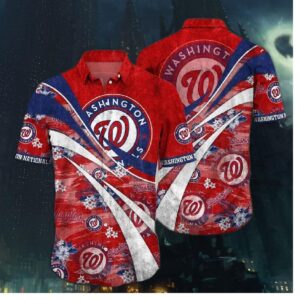 Washington Nationals Wave Breaker Hawaiian Shirt